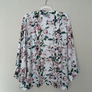 Emerson Floral Oversized Open Cardigan Kimono 16